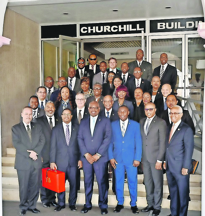 Members of the Cabinet before yesterday's Budget