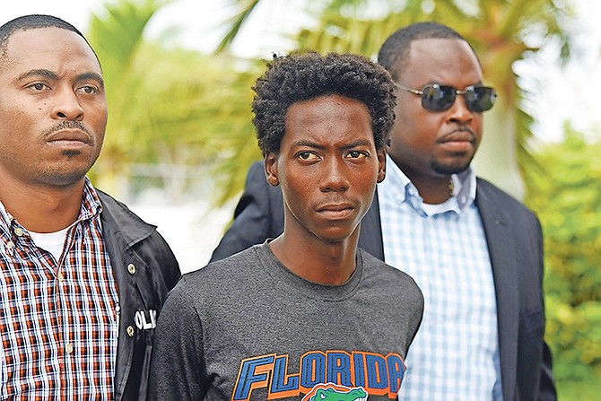 Wesley Delhomme outside court. Photo: Shawn Hanna/Tribune Staff