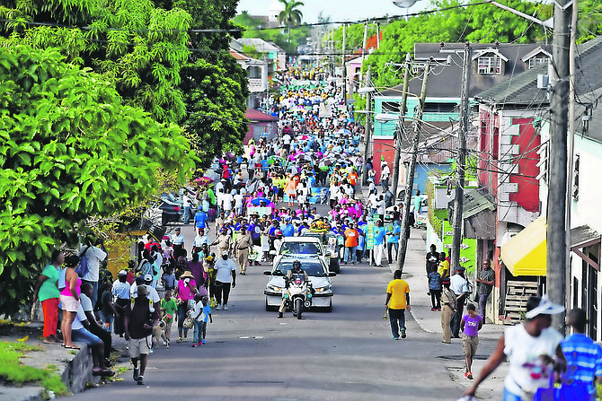 The 2019 Randol Fawkes Labour Day Parade in Nassau. Photo: Shawn Hanna/Tribune Staff