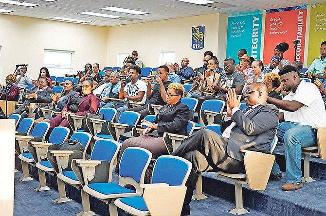 The public forum on marijuana last week. Photo: Terrel W Carey Sr/ Tribune staff