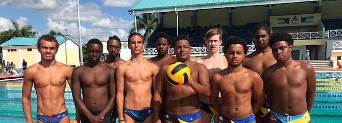 Alexander Turnquest, Dominic Beneby, Alexander Gomez, Gabriel Encinar Czartoryski, Jayden Seymour, Gabriel Sastre, Oliver Roberts, Nicholas Wallace-Whitfield, Aidan Johnson and Dominic Demeritte. Missing are Jahkai Gray and Jelani Grant.