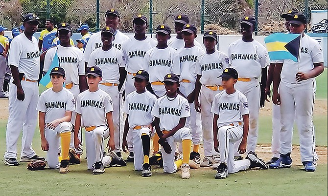 Team Bahamas at the 2019 Caribbean Zone Little League Tournament.