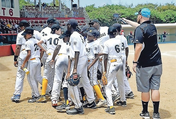 TEAM Bahamas, the under-12 team from the Junior Baseball League of Nassau, scored a 5-0 shutout win over La Javilla Little League of the Dominican Republic yesterday at the Little League World Series Caribbean regional qualifier in Willemstad, Curacao.