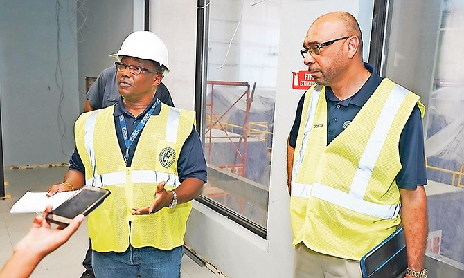 BPL CEO Whitney Heastie, right, and chairman Donovan Moxey.                                                                              Photo: Terrel W Carey Sr/Tribune Staff