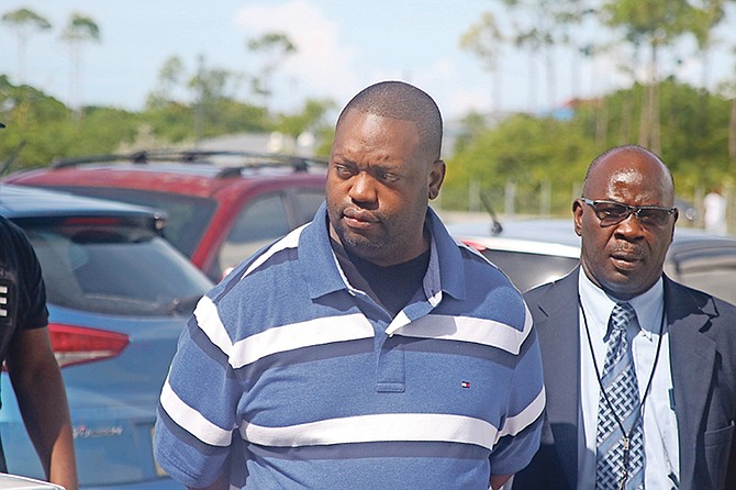 Michael Neymour Jr outside court. Photo: Vandyke Hepburn