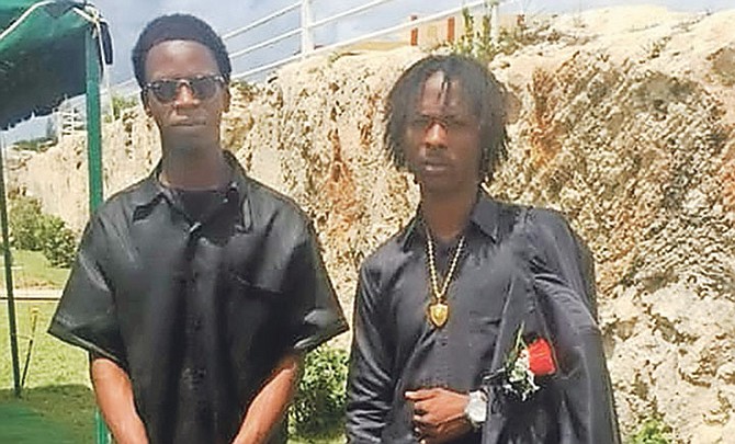 Dimetrius Gordon, left, and Dion Adderley, who were shot dead on Monday.