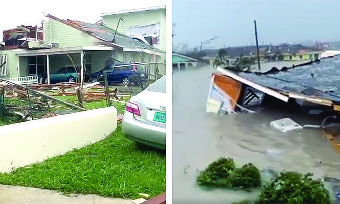 Scenes of devastation on Abaco.