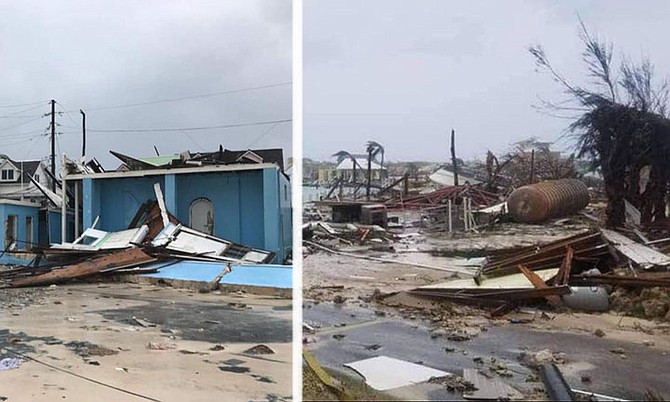 Pictures from social media of destruction in Hope Town, Abaco.