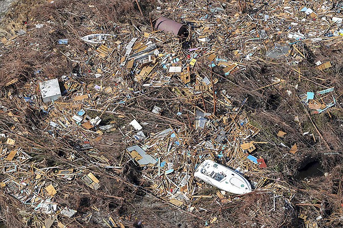 The aftermath of Hurricane Dorian on Abaco. (Sjoerd Hilckmann/Dutch Defense Ministry via AP)