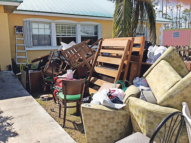 Clearance work begins at Grand Bahama Children's home. Photo: GBCH/Barefoot Marketing