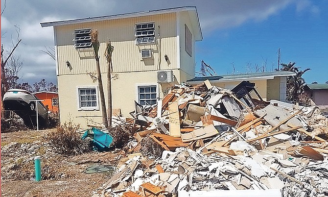 Debris in East End in the wake of Hurricane Dorian.