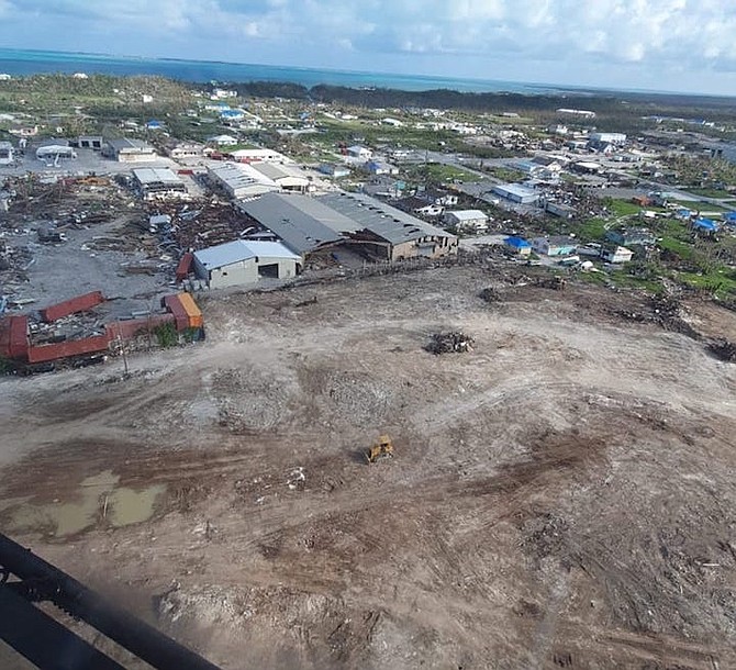Debris has been cleared in areas of Abaco.
