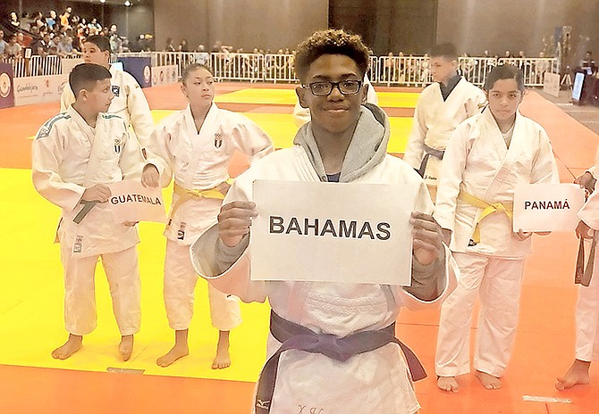 XAVION Johnson representing the Bahamas on the international judo circuit. Johnson spent this fall claiming spots on the medal podium.