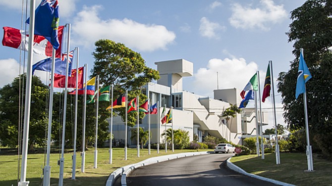 The Caribbean Development Bank headquarters in Barbados.