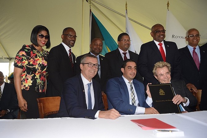 The Grand Lucayan Heads of Agreement signing. Photo: Derek Carroll