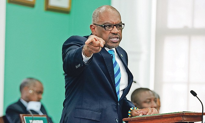 Dr Minnis yesterday announced in the House that the country has recorded its second and third confirmed cases of COVID-19
Photo: Terrel W Carey Sr/Tribune Staff
