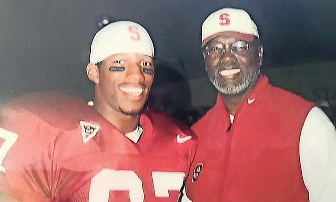 Alex Smith and his father, Ed.