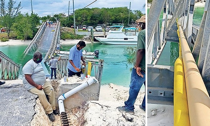 WSC Executive Chairman Adrian Gibson directed the dispatch of Nassau-based WSC personnel to inspect and assist local teams with the flushing and temporary water connection line between Spanish Wells and Russell Island.