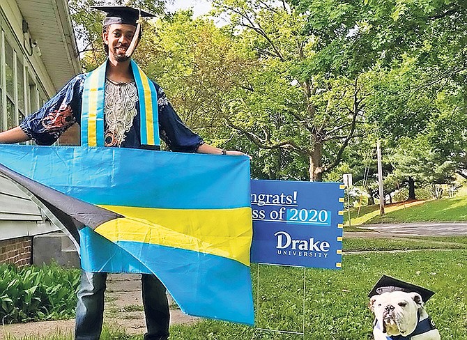 THE VERSATILE ONE: Michael Cooper Jr has graduated from Drake University. The virtual ceremony took place on Saturday in Des Moines, Iowa, as he received his bachelors degree.