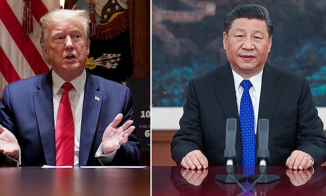 US president Donald Trump and Chinese president Xi Jinping.