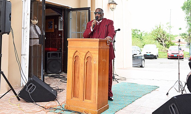 A NUMBER of churches in Nassau have hosted outdoor services due to COVID-19.
Photo: Shawn Hanna/Tribune Staff