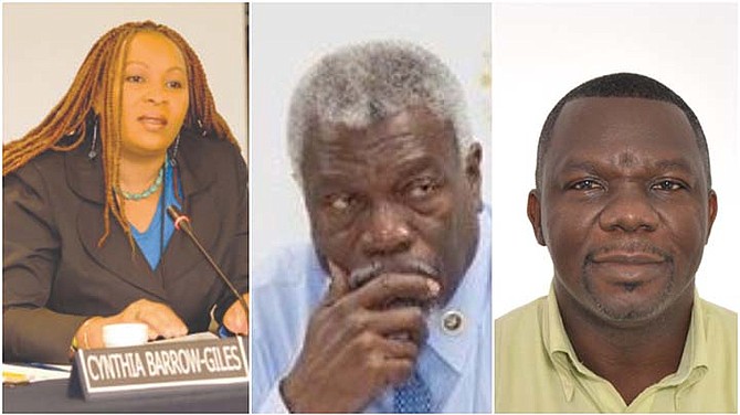 FROM THE LEFT: Cynthia Barrow-Giles (St Lucia/Barbados); John Jarvis (Antigua and Barbuda); Sylvester King (St. Vincent and the Grenadines).