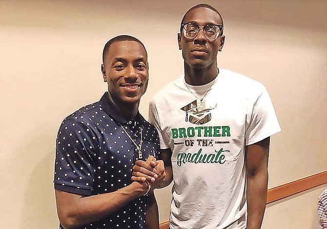 LAQUAN NAIRN, right, with his big brother Lourawls ‘Tum Tum’ Nairn.