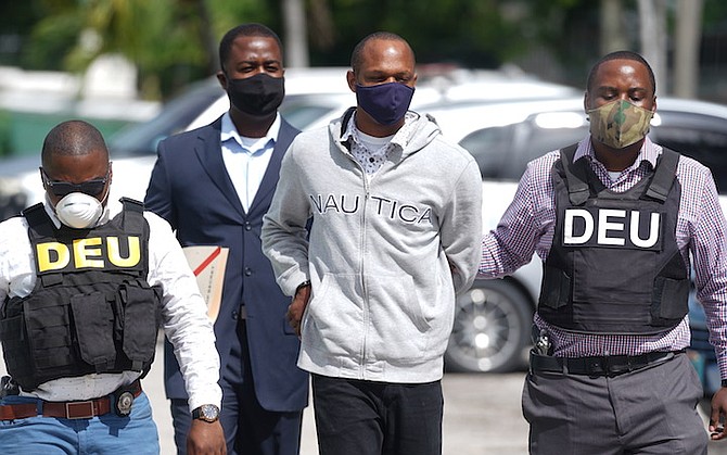 BAHAMAS Department of Correctional Services officer Delroy Barr outside court. Photo: Terrel W Carey Sr/Tribune Staff