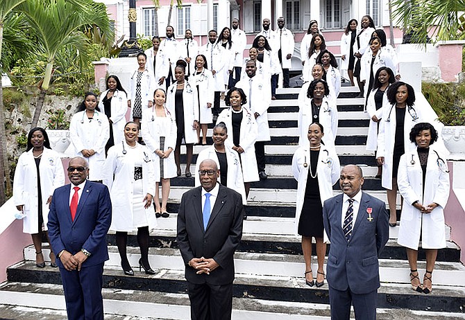 GRADUATION day for 35 doctors from the University of the West Indies School of Clinical Medicine and Research, Bahamas.