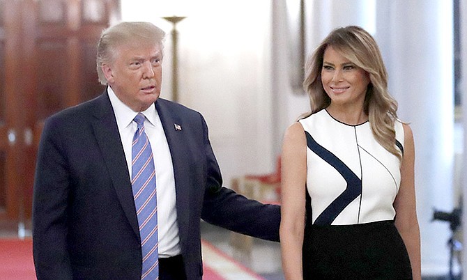PRESIDENT Donald Trump and first lady Melania Trump.