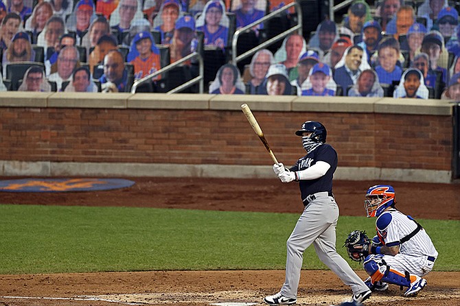 New York Yankees’ Clint Frazier during a training game at the weekend.