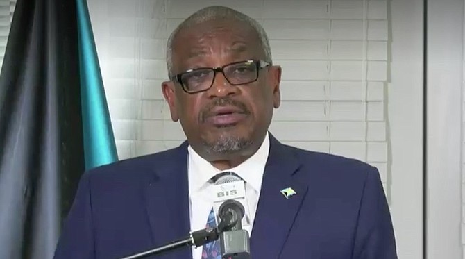 Prime Minister Dr Hubert Minnis speaks on Friday.