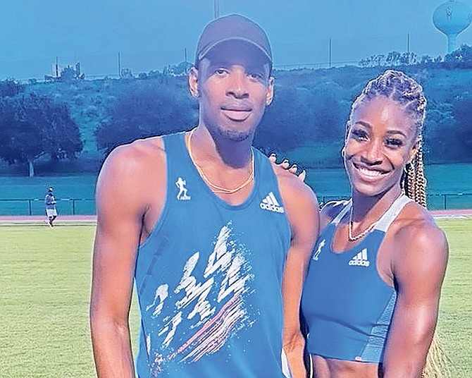 Steven Gardiner and Shaunae Miller-Uibo.