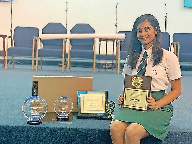 Isha Rama, the nation’s top achiever in BGCSE results last year.