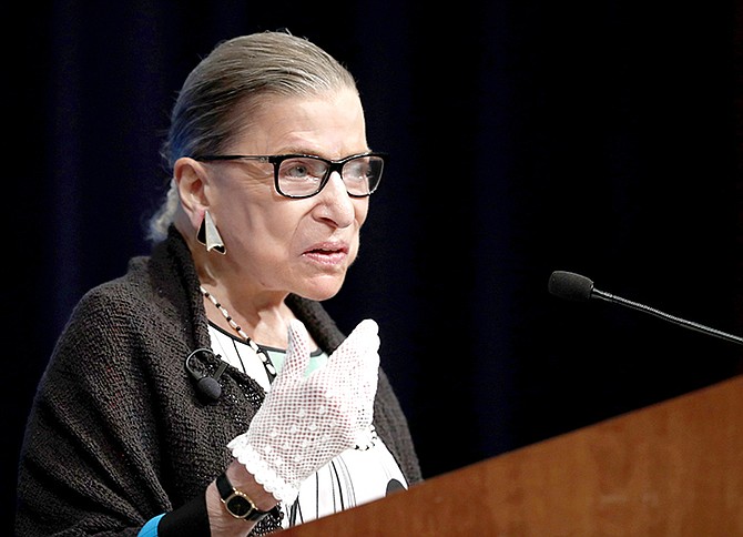 Supreme Court Justice Ruth Bader Ginsburg. 
(AP Photo/Carolyn Kaster, file)