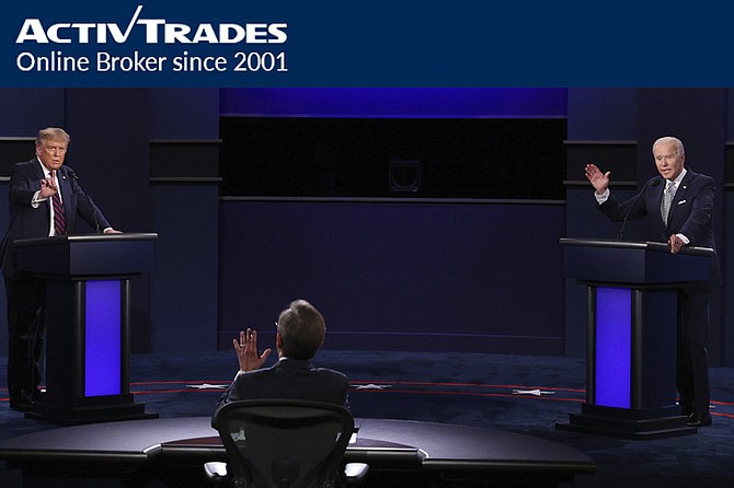 DONALD Trump and Joe Biden during the first presidential debate.
