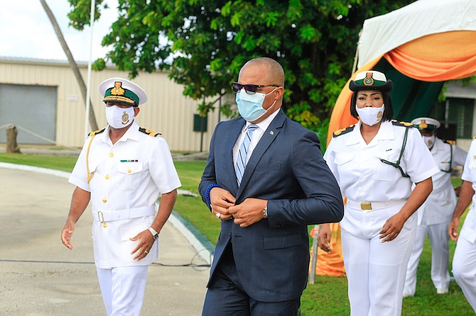 MINISTER of National Security at the RBDF passing out parade at the weekend. Photo: Donovan McIntosh