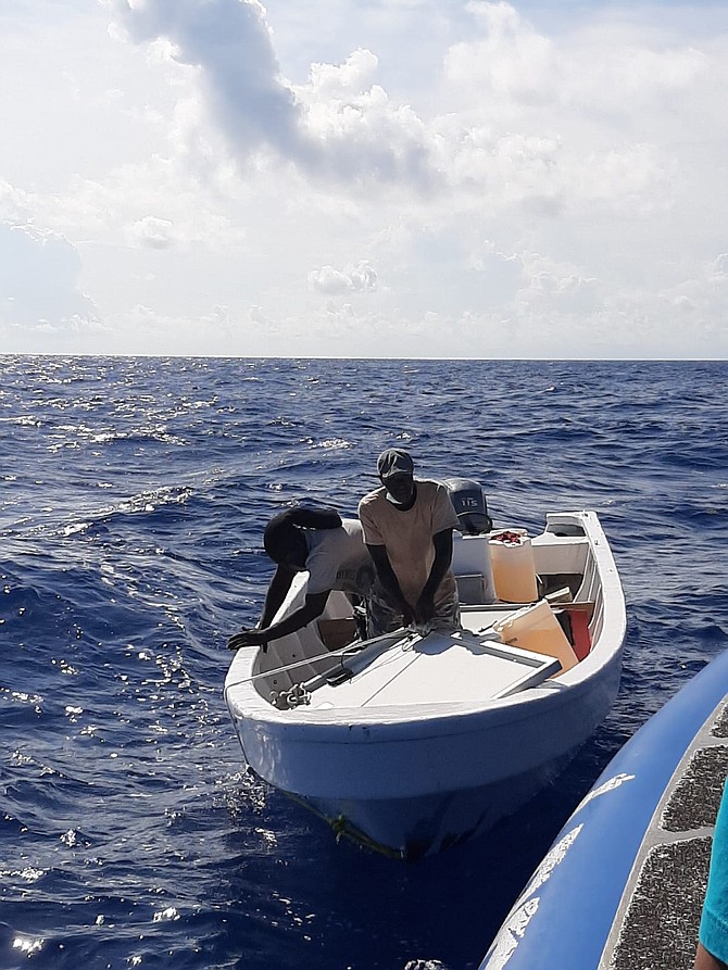 Two Turks & Caicos fishermen were rescued at sea after eight days