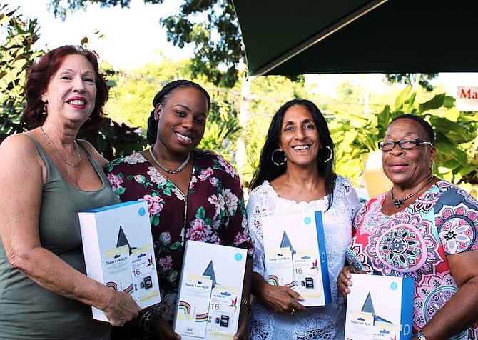 LEFT to Right - Elizabeth Cairns, Tyika Moss, Michele Johnson, Linda Petitfrere.