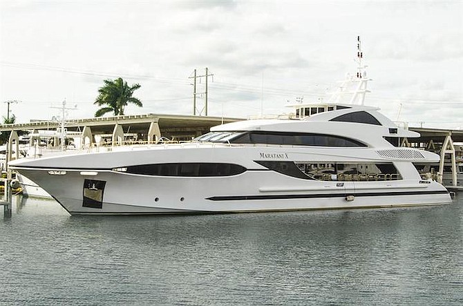 The Maratani yacht.