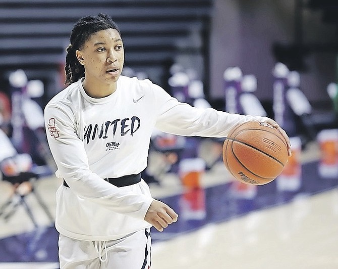 VALERIE Nesbitt finished with a season high 10 points and five assists in the Rebels’ 89-65 victory
over Jackson State at The Pavilion in Oxford, Mississippi, Tuesday night.