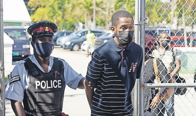 ALEXANDER Butler pictured outside court yesterday. Photo: Donovan McIntosh/Tribune Staff