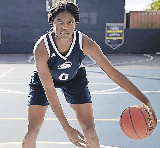 RHEMA COLLINS, of the Bahamas, has been listed at No.15 among the Class of 2023 in the latest
edition of the Prep Girls Hoops Florida rankings.
