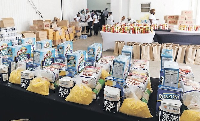 DONATIONS given previously by Rupert Roberts to the Feeding Network. Officials say the National Food Distribution Task Force is due to end in March, but 100,000 will still need food assistance then.