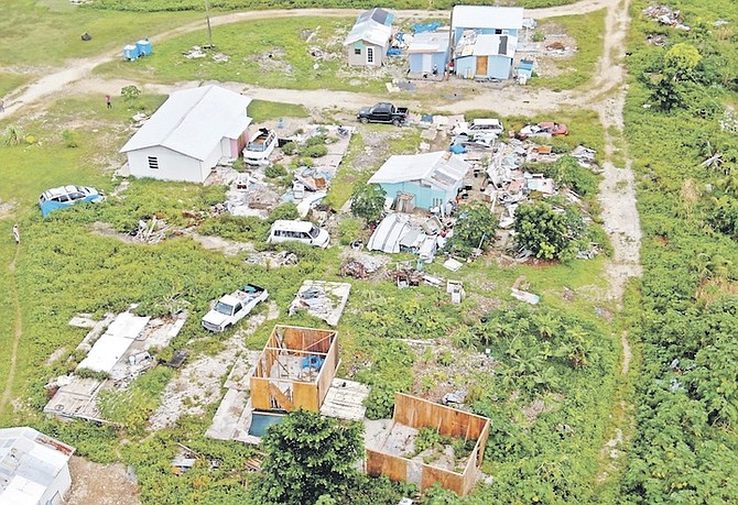 AN AERIAL view of some of the new construction in Abaco. Photo: Stephanie Hield