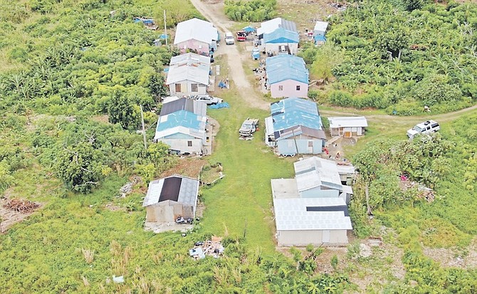 AN AERIAL view of some of the properties that have sprung up. Photo: Stephanie Hield