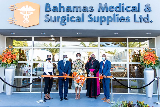 THE new Bahamas Medical and Surgical Supplies building.
Photos: Disha Fraser/Island Destination Services (IDS)