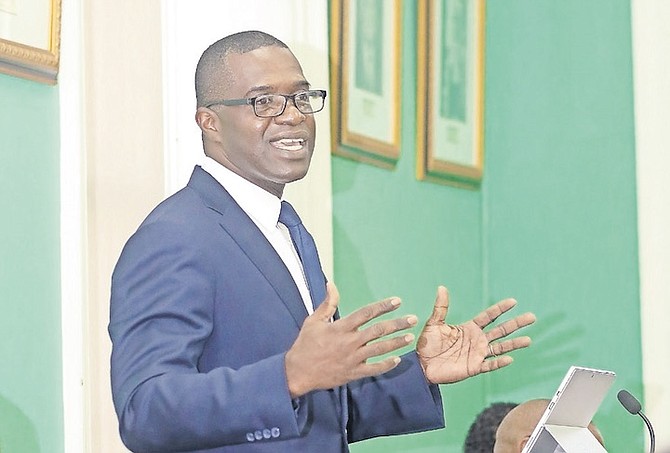 ELSWORTH Johnson in Parliament.
Photo: Donovan McIntosh/Tribune Staff