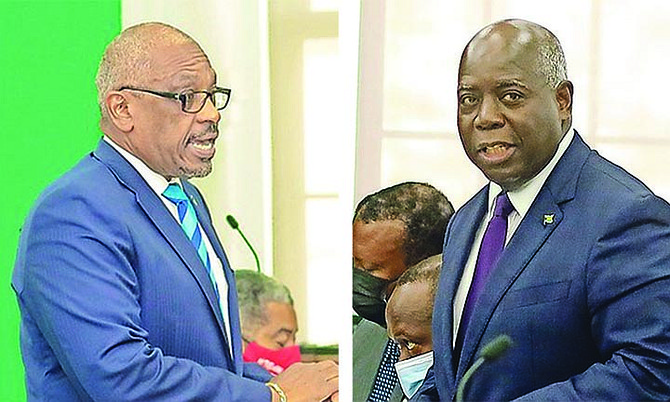 Prime Minister Dr Hubert Minnis and PLP leader Philip ‘Brave’ Davis.