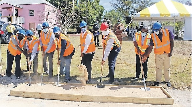 THE GROUNDBREAKING ceremony at the District Council Office grounds in New Bight, Cat Island.